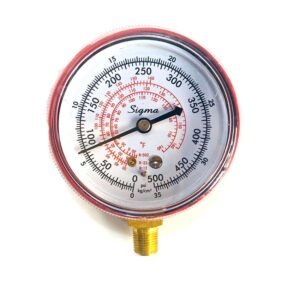 High Pressure Gauge Meter - HVAC Pressure Gauge - Vacuum Gauge